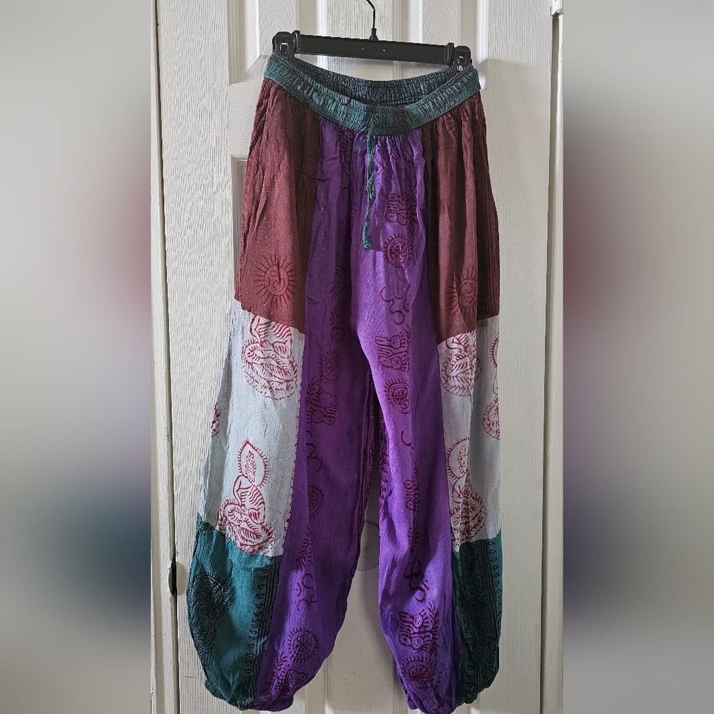 Colorful Bohemian Patchwork Pants from Nepal